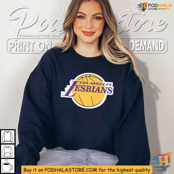 Los Angeles Lesbians Shirt, Funny LGBTQ+ Basketball Parody Tee