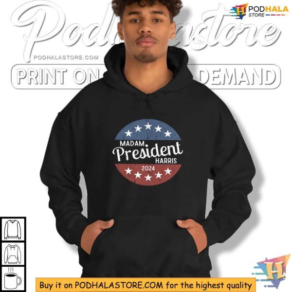 Madam President Harris 2024 Shirt, 2024 Presidential Campaign Apparel