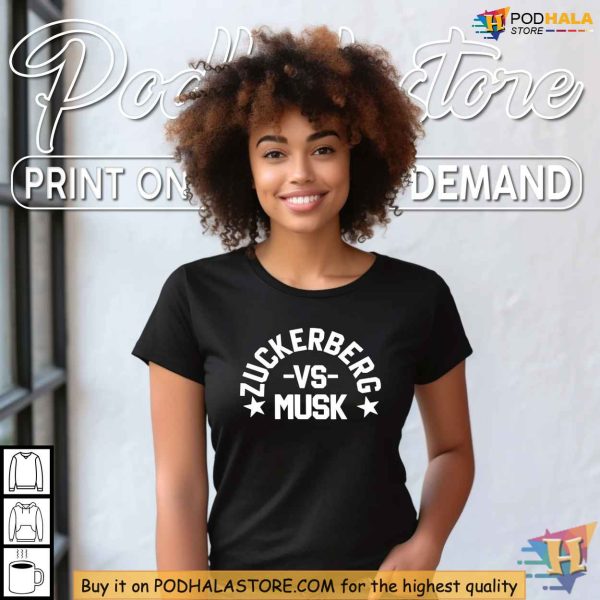 Musk vs Zuck Shirt, Tech Billionaire Showdown Tee, Zuckerberg vs Musk Apparel