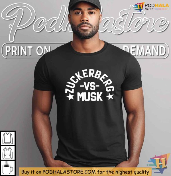 Musk vs Zuck Shirt, Tech Billionaire Showdown Tee, Zuckerberg vs Musk Apparel