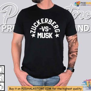 Musk vs Zuck Shirt Tech Billionaire Showdown Tee Zuckerberg vs Musk Apparel 3