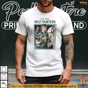 New York Milfson Hunter Shirt Zach Wilson Meme NFL Parody Fan Apparel 3