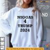 Niggas For Trump 2024 Shirt, Trump Campaign Apparel, Election Statement