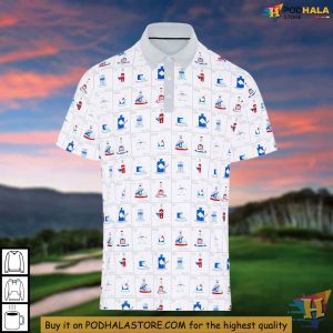 Periodic Table Of Booze Golf Shirt Humorous Golf Polo Unique Gift Idea 2