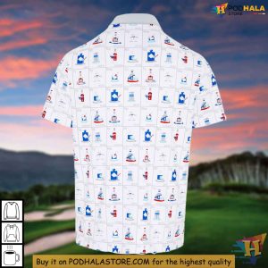 Periodic Table Of Booze Golf Shirt Humorous Golf Polo Unique Gift Idea 3