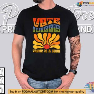 Retro Boho Trump Is A Scab Shirt Kamala Harris Election 2024 Apparel 2