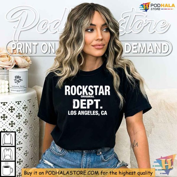 Rockstar Dept Original Los Angeles CA Shirt, Authentic Rockstar Apparel