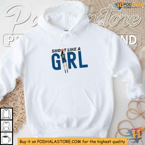 Shoot Like A Girl Caitlin Clark Womens Basketball Shirt Indiana Fever Fan Tee 2