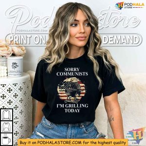 Sorry Communists Im Grilling Today Shirt Eagle Grilling Tee 4