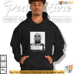 Tupac Zebra Underwear Mugshot Shirt 1995 Iconic Rapper Fashion 4