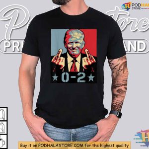 0 2 Trump Satirical Shirt Anti Trump Election Humor Bold Political Tee 2