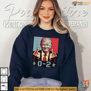 0 2 Trump Satirical Shirt Anti Trump Election Humor Bold Political Tee 4