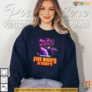 5 Nights at Diddy Merch, Humorous Shirt for Fans of Diddy and Horror