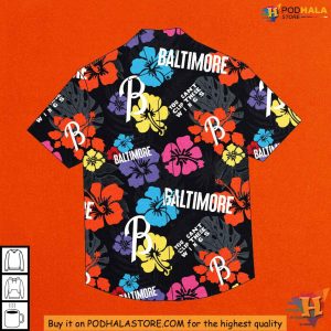 Baltimore Orioles City Connect Hawaiian Shirt MLB Team Floral Apparel 2