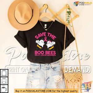 Breast Cancer Awareness Shirt - Save the Boo Bees Halloween Design