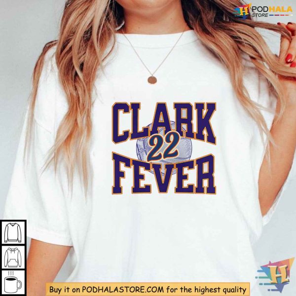 Caitlin Clark Tshirt, 22 Fever Long Sleeve Shirt, Basketball Fan Unisex Apparel