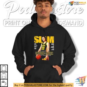 Caitlin Clark Tshirt Basketball Poster Tribute Rising Star SLAM Magazine Tee 3 2
