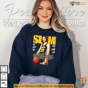 Caitlin Clark Tshirt Basketball Poster Tribute Rising Star SLAM Magazine Tee 4 2