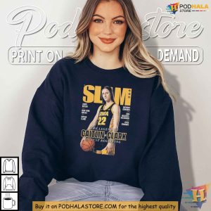 Caitlin Clark Tshirt Iowa Basketball Star Tee SLAM Magazine Style NCAA Shirt 4 1
