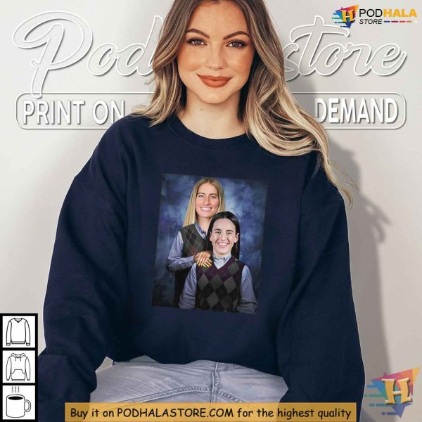 Caitlin Clark Tshirt, Kate Martin Step Brothers Parody Tee, Basketball Humor