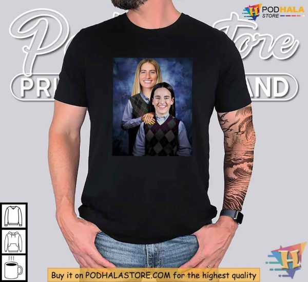 Caitlin Clark Tshirt, Kate Martin Step Brothers Parody Tee, Basketball Humor