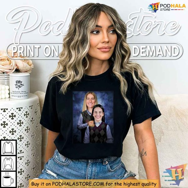 Caitlin Clark Tshirt, Kate Martin Step Brothers Parody Tee, Basketball Humor