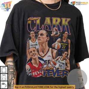 Caitlin Clark Tshirt, Retro 90s Indiana Fever Fan Shirt for Men and Women
