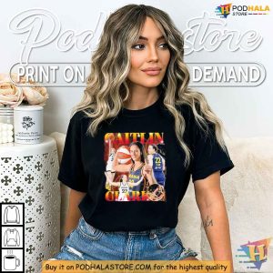 Caitlin Clark Tshirt Retro Basketball Design for Iowa and Indiana Fans 2 2