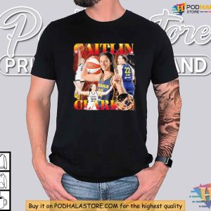 Caitlin Clark Tshirt Retro Basketball Design for Iowa and Indiana Fans 3 2