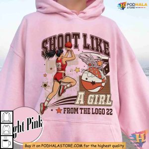 Caitlin Clark Tshirt Shoot Like A Girl Basketball Shirt Womens Sports Apparel 2