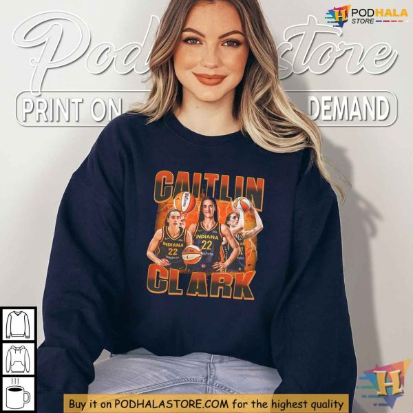 Caitlin Clark Tshirt, Vintage Sports Design, WNBA Basketball Fan Tee