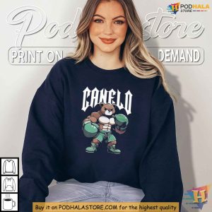 Canelo Alvarez 2024 Boxing Teddy Bear Shirt Iconic Fight Apparel for Fans 4