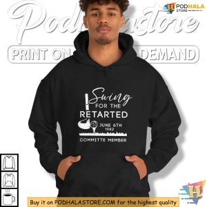 Charity Golf T-Shirt, Swing for the Retarded, Committee Member Shirt