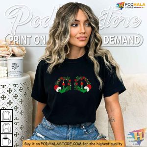 Christmas Boobies Grinch Hands Shirt Festive Naughty Humor Sweatshirt 2