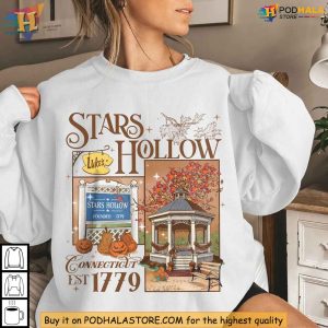 Cozy Gilmore Girls Sweatshirt, Retro Stars Hollow Fall Shirt, TV Show Apparel