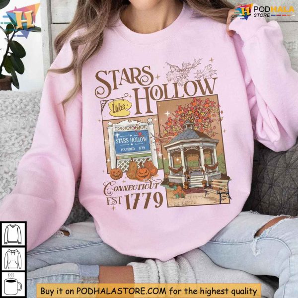Cozy Gilmore Girls Sweatshirt, Retro Stars Hollow Fall Shirt, TV Show Apparel