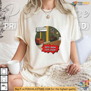 Cuck Chair Humor Shirt, Funny Hotel Room Meme T-Shirt, Satirical Apparel