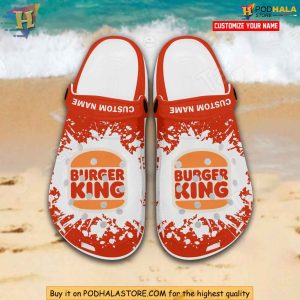 Custom Name Burger King Crocs Personalized Comfort for Fast Food Lovers 1