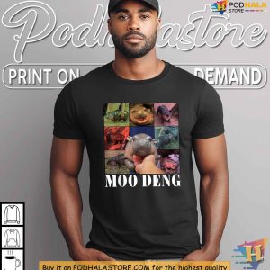 Cute Moo Deng Pygmy Hippo Zoo Family Shirt Adorable Animal Lover Apparel 2
