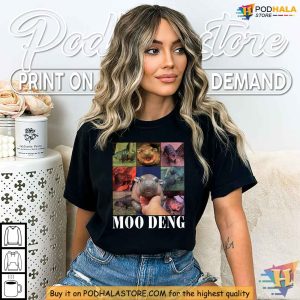 Cute Moo Deng Pygmy Hippo Zoo Family Shirt Adorable Animal Lover Apparel 4