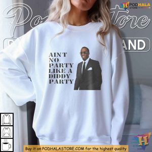 Diddy Shirt Iconic Ain't No Party Like A Diddy Party Hip Hop Rapper Tee 3