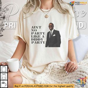 Diddy Shirt Iconic Ain't No Party Like A Diddy Party Hip Hop Rapper Tee 4