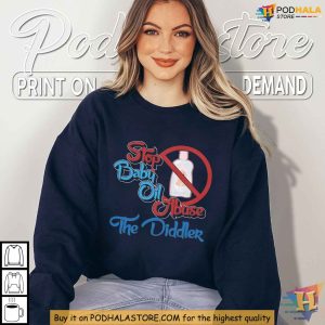 Diddy Shirt Stop Baby Oil Abuse Parody Design Funny Celebrity Satire Tee 3