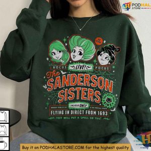 Disney Hocus Pocus Shirt Winifred Sarah Mary Sanderson Sisters Tee 3