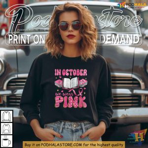 Educational Breast Cancer Awareness Shirt, Pink Ribbon Support for Teachers