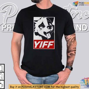 Furry Yiff Shirt, Stylish Fandom Clothing with Cartoon Character