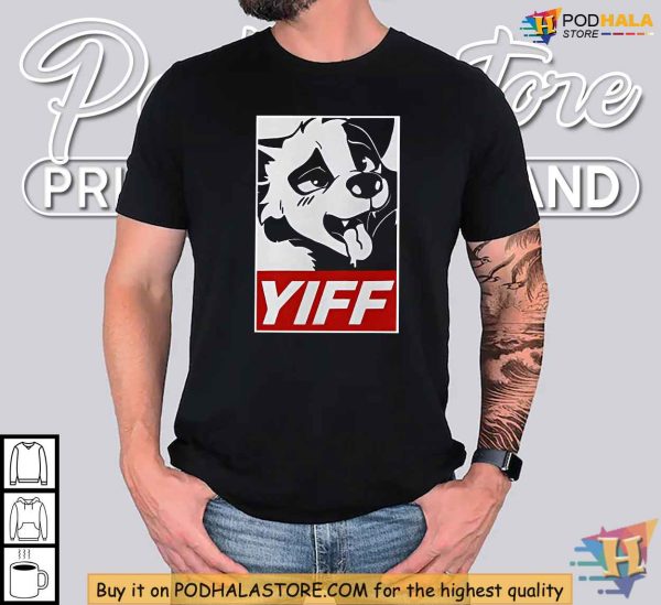 Furry Yiff Shirt, Stylish Fandom Clothing with Cartoon Character
