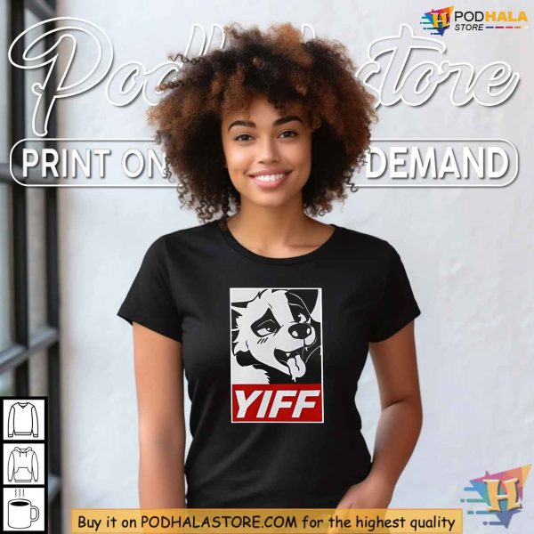 Furry Yiff Shirt, Stylish Fandom Clothing with Cartoon Character