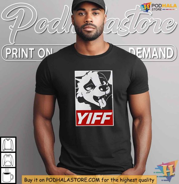 Furry Yiff Shirt, Stylish Fandom Clothing with Cartoon Character