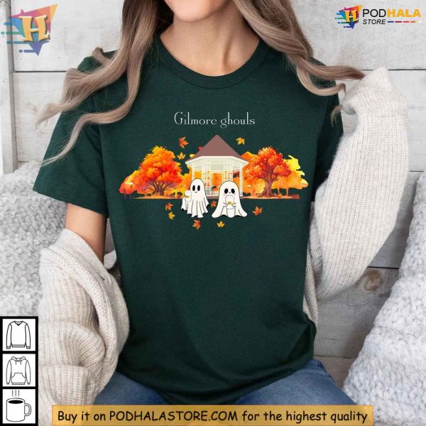 Gilmore Girls Halloween Sweatshirt, Autumn Ghosts Design, Stars Hollow Shirt